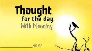 Thought for the Day with Meaning in English | Daily Quotes | Thought of the Day | Inspirational