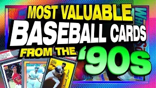 Top 25 Most Valuable Baseball Cards from the 1990's - Rookie Cards Only #baseballcards #sportscards