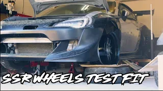 TEST FITTING MY INSANE NEW JDM WHEELS!!! Frs Rebuild Ep. 15