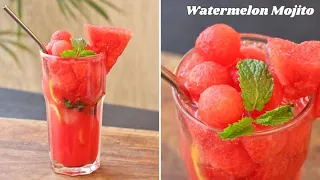 Watermelon Mojito at VERY LESS COST! Café Style Virgin Watermelon Mojito Recipe