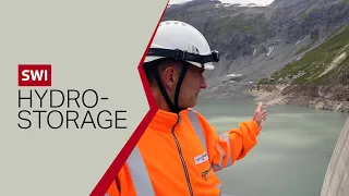 A giant water battery in the Swiss Alps