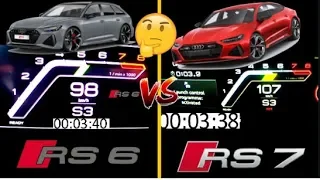 2020 Audi RS6 600 HP 800 NM vs Audi RS7 2020 600 HP 800 NM Acceleration 0-260km/h 100-260km/h