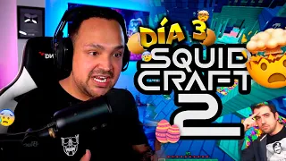 REACCIONANDO A TODAS las MUERT3S Y MEJORES MOMENTOS en SQUID CRAFT GAMES DÍA 3 💀| KEFFPLAY