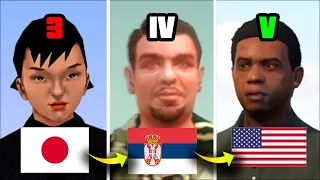 Best Friend Nationality in GTA Games (Evolution)