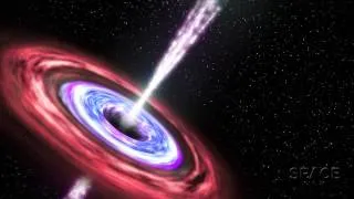 Bingeing Black Hole Belches Brightly