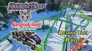 Santa's Village Midnight Flyer Family Roller Coaster Construction Overview - Behind The Build