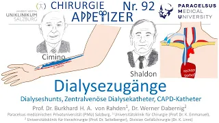 Dialysezugänge (Cimino, Gracz, Shaldon, Demers, Permcath, CAPD) CHIRURGIE APPetizer Nr. 92