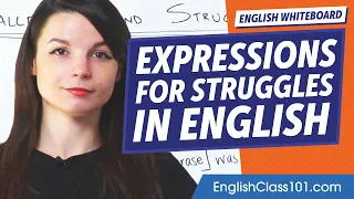 Expressions for Challenges and Struggles | Learn English Vocabulary for Beginners