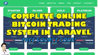 Complete Online Bitcoin Trading System in PHP Laravel MySQL | Free Source Code Download
