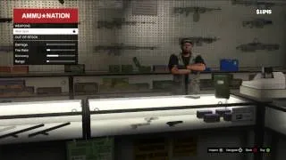 GTA V Ammu-Nation Gun Store GAMEPLAY