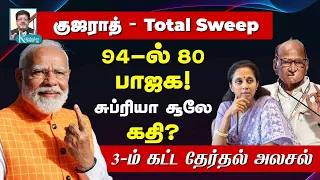 குஜராத் - Total Sweep I 94-ல் 80 பாஜக! I சப்ரியா சூலே கதி? I 3-ம் கட்ட தேர்தல் அலசல் I JVC ஸ்ரீராம்