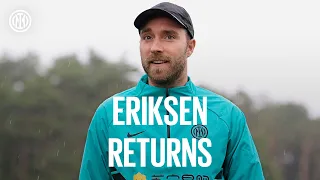 WELCOME BACK, CHRISTIAN! Eriksen returns to the Suning Training Centre 🤗⚫🔵