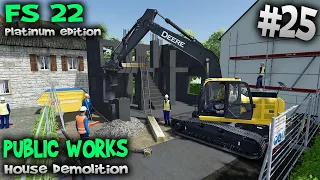 We break the house 👷🏽house demolition 👷🏽 Farming Simulator 2022