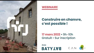 Webinaire Construire en chanvre, c'est possible !