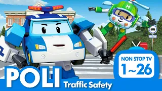 [🚔Traffic Safety with POLI] Full Episodes│1~26 Episodes│2 Hour│Robocar POLI TV