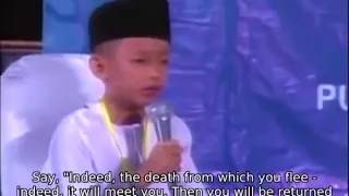 child crying while recitation quran
