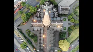 Aerial view - St Patrick's Cathedral - Melbourne - Australia's Largest Catholic Cathedral