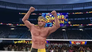 WWE 2K23 (PS5) - Logan Paul vs The Miz Gameplay | SummerSlam Match (4K 60fps)