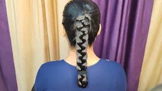 High Tight Folded Braid Hairstyle On Oily Hair || Doorway to Beauty