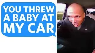 Speeding Car won’t Stop… so I Threw a FAKE BABY in the Road to Teach Him a Lesson - Reddit Podcast