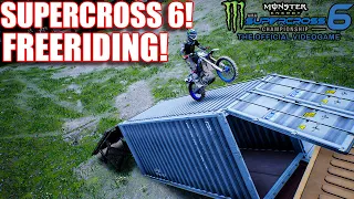 THIS NEW FREERIDE COMPOUND IN SUPERCROSS 6 IS SICK! (Monster Energy Supercross 6 The Game IS HERE!)