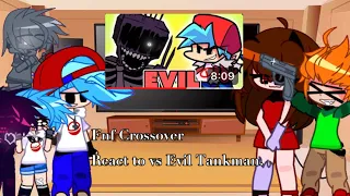 Fnf Crossover react to: Vs Evil Tankman. (By PhantomFearYT)