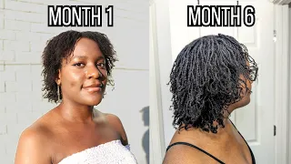 6 MONTH MICROLOC UPDATE (w/pics & videos) | My loctician dumped me, combining locs, recovering edges
