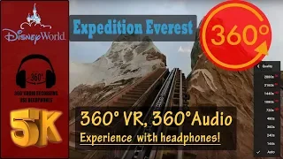 Expedition Everest Front Row POV 360 - Animal Kingdom, Disney World