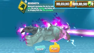 Hungry Shark Evolution - BEHEMOTH New Kaiju Shark Unlocked Update - All 25 Sharks Unlocked Gameplay