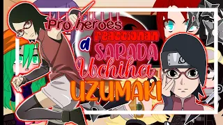 ✨pro héroes reaccionan a sarada Uchiha Uzumaki ✨//glmv//gacha club//⚠️SasuNaru⚠️//yaoi//