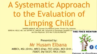 The limping child for Orthopaedic Fellowship Examination