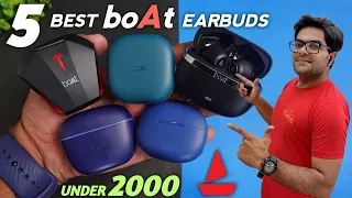 5 Best boAt Earbuds Under 2000 in 2023 ⚡⚡ 5 Best True Wireless Earbuds by boAt Brand ⚡⚡