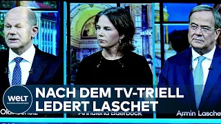 BUNDESTAGSWAHL 2021: Nach TV-Triell! Vorwürfe von Laschet gegen "kuschelnde" Scholz und Baerbock