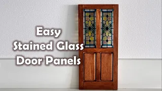 Step by step, super easy Stained Glass door panels