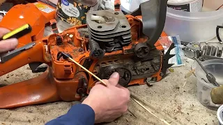 Husqvarna 357XP 4 minutes Clutch and Flywheel Removal @M2theBchainsaws