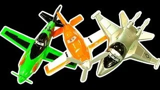 Disney Planes Dark Side Knock Off Toys Ep 1 Dusty, Chupacabra, Zed, Bravo, Ripslinger Smashing