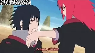 Karin se excita cuando Sasuke lo muerde