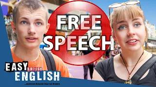 Do BRITS Believe in FREE SPEECH? | Easy English 161