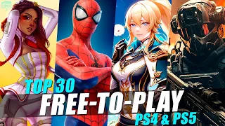 TOP 30 BEST FREE PS4 & PS5 GAMES [2024]  (FREE TO PLAY)