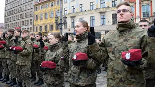 Ślubowanie na kadetów (09.02.2024 r.) Rynek we Wrocławiu