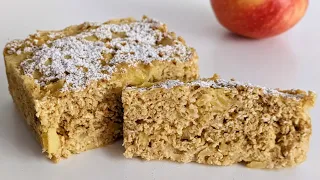 Oatmeal + apples! INCREDIBLE apple cake recipe without sugar and flour! Healthy recipe to lose weigh