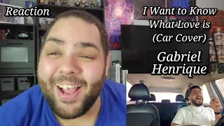 Gabriel Henrique - I Want To Know What Love Is Car Cover |REACTION| Stunning Vocals