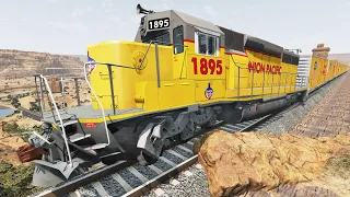 Crazy High Speed Train Crashes #9 - Beamng drive | Dancing Cars