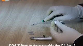 How to open up the Dorit dental contra angle low speed handpice