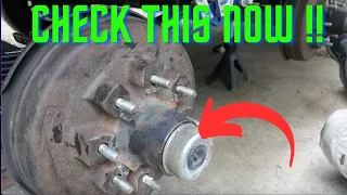 RV axle grease and brakes - SURPRISE FIND