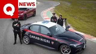 I segreti dell’Alfa Giulia Quadrifoglio dei Carabinieri (con inseguimento) | Quattroruote