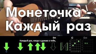 Монеточка - Каждый раз РАЗБОР ПЕСНИ АККОРДЫ И БОЙ (БЕЗ БАРРЭ)