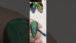 Peacock nail art ❤️