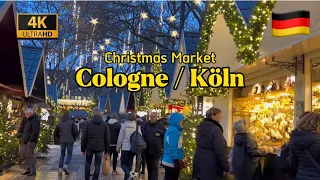 Cologne / Köln Germany 🇩🇪 Christmas Market Walking tour 2022 [4K] | Weihnacht Markt