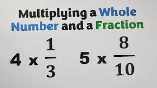 Multiplying Whole Number by a Fraction by @MathTeacherGon